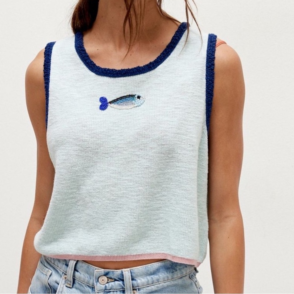 Free People Shelly sweater  tank NWT